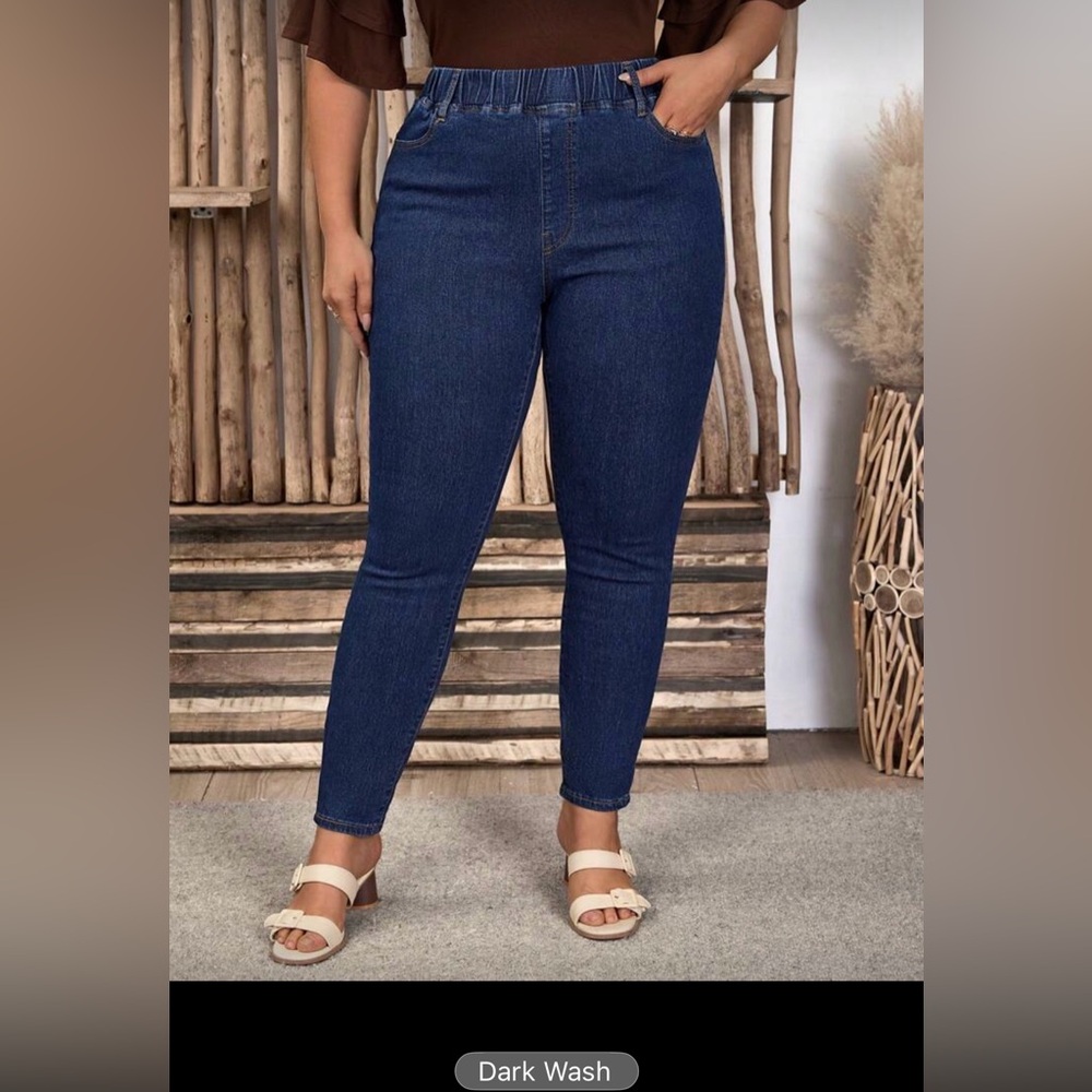 EMERY ROSE Plus Size Skinny Jeans With Elasticity And Narrow Foot